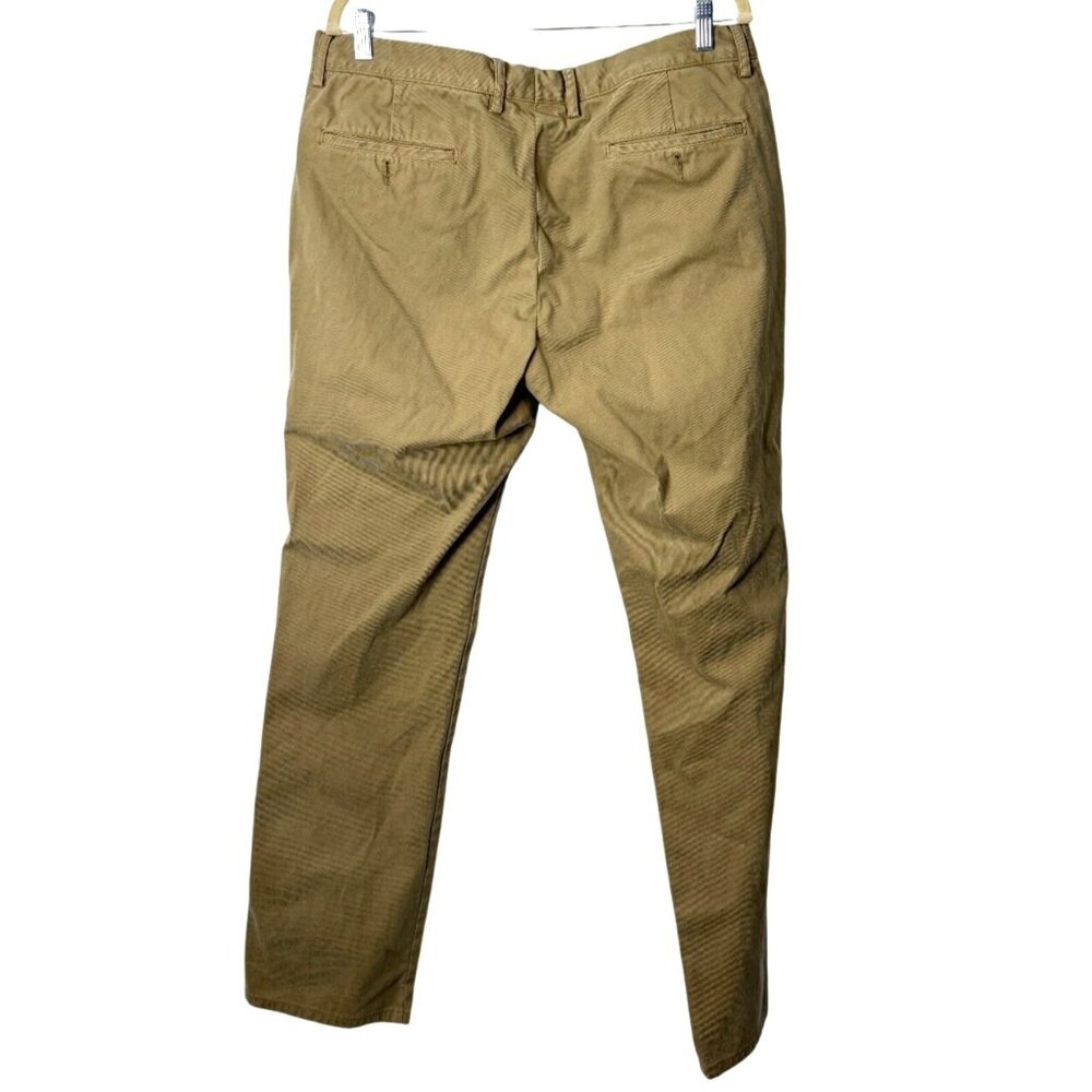 Aspesi ATA Italian 54 / US 36x34 Khaki Chino Pants Mens Trousers - Picture 2 of 8
